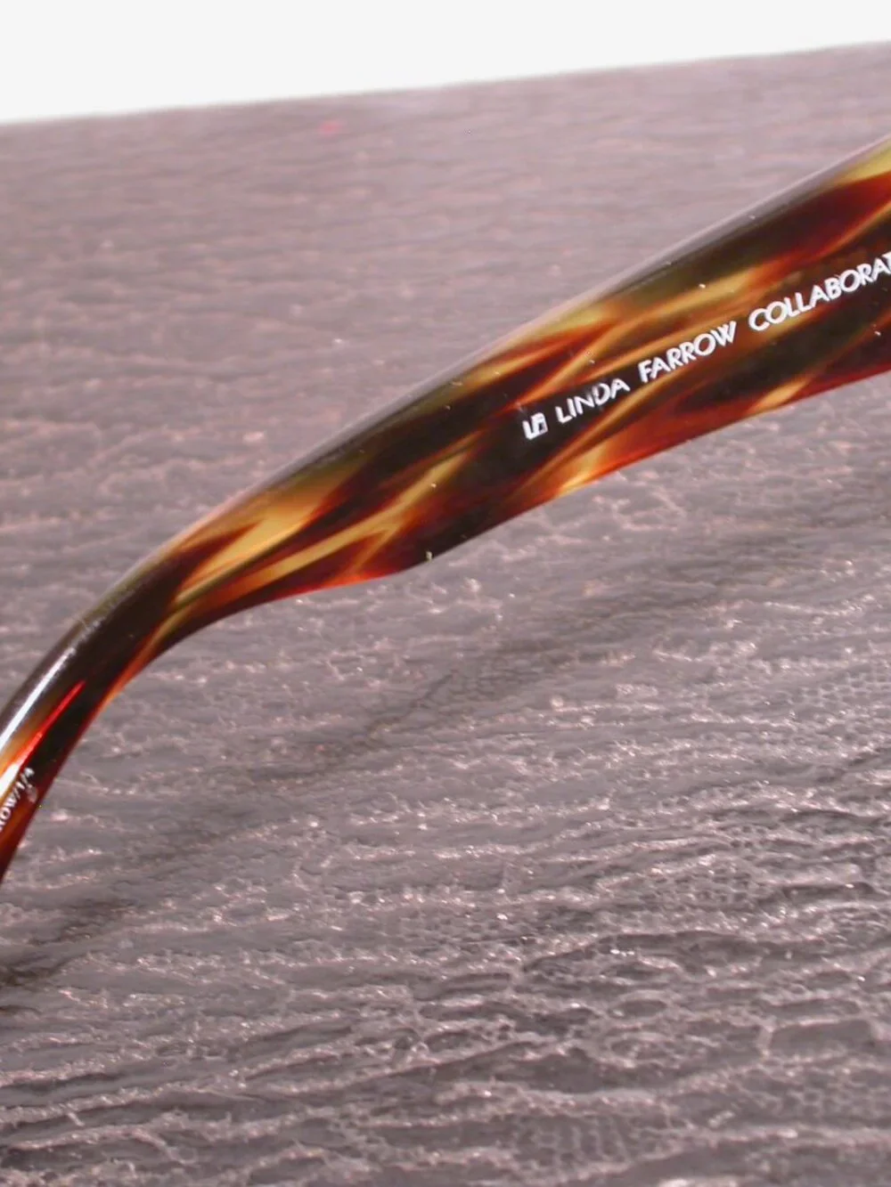 Linda Farrow Designer Tortoise Round Sunglasses  Made in Japan
